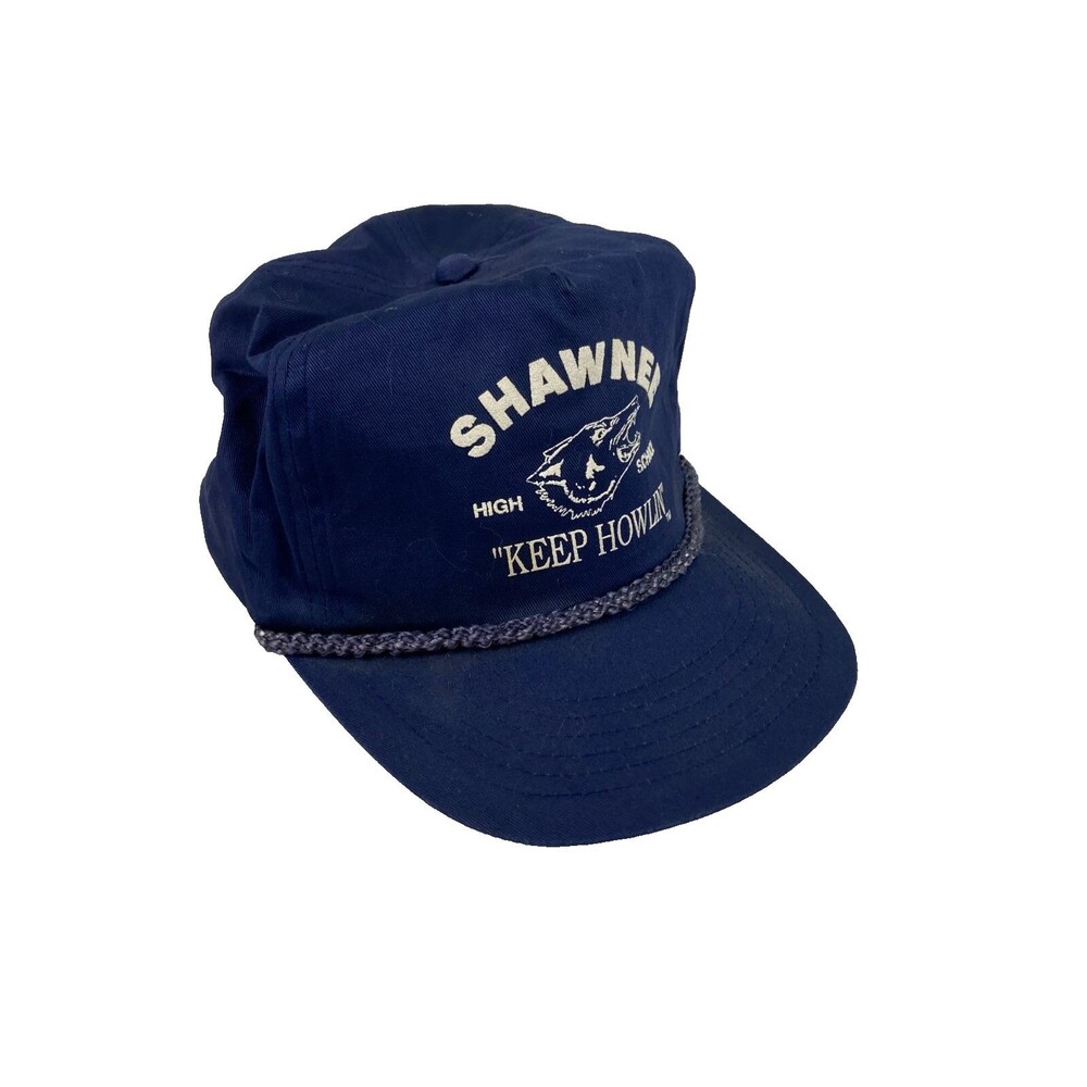 Shawnee High School Ball Cap Hat Snap Back Oklahoma Blue Rope San Sun
